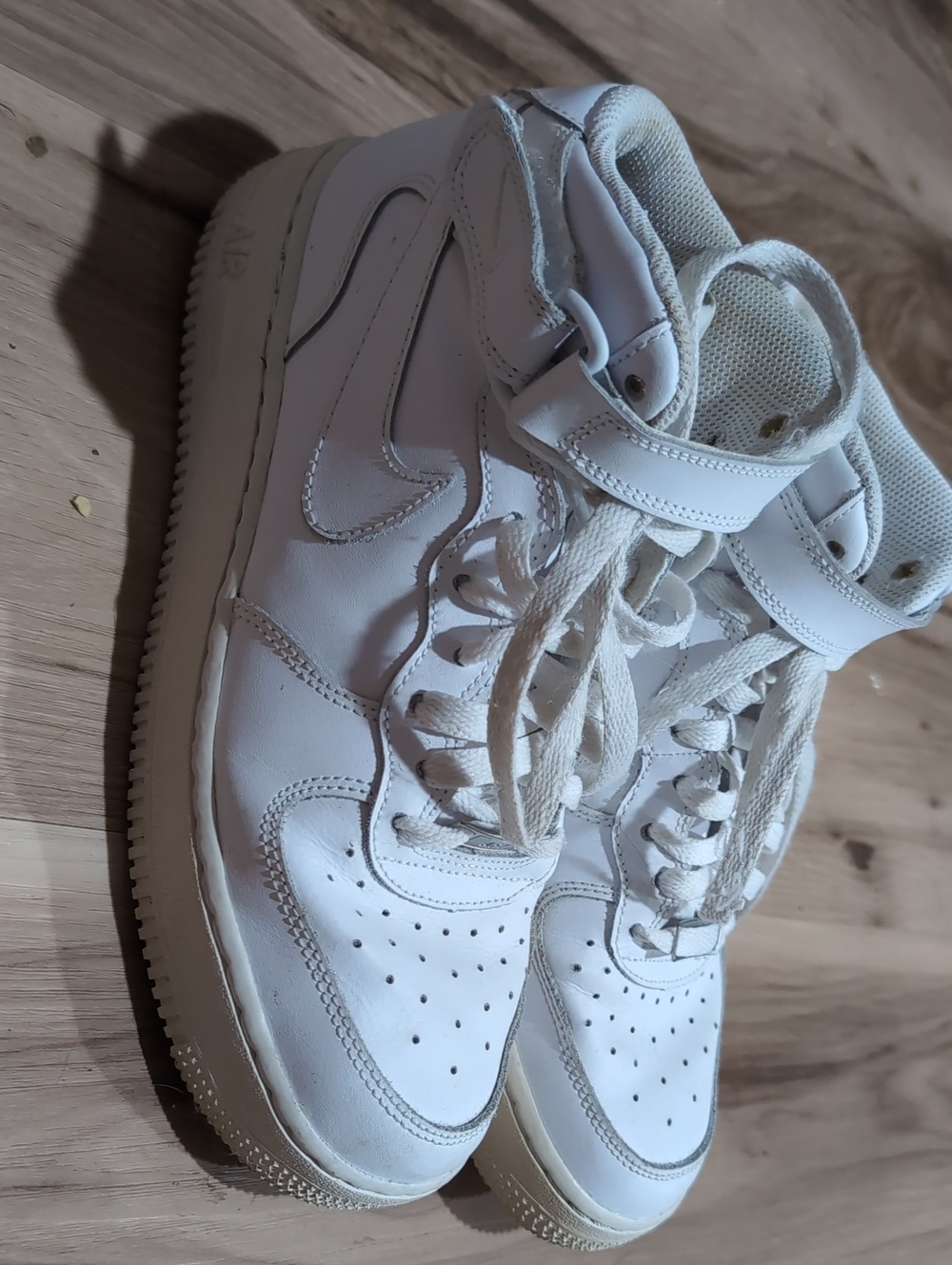 Women’s White High-Top Athletic Sneakers with Ankle Strap
